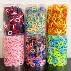 Colorful Basic Nylon Elastic Hair Ties for Girls - PMMNAPOLES