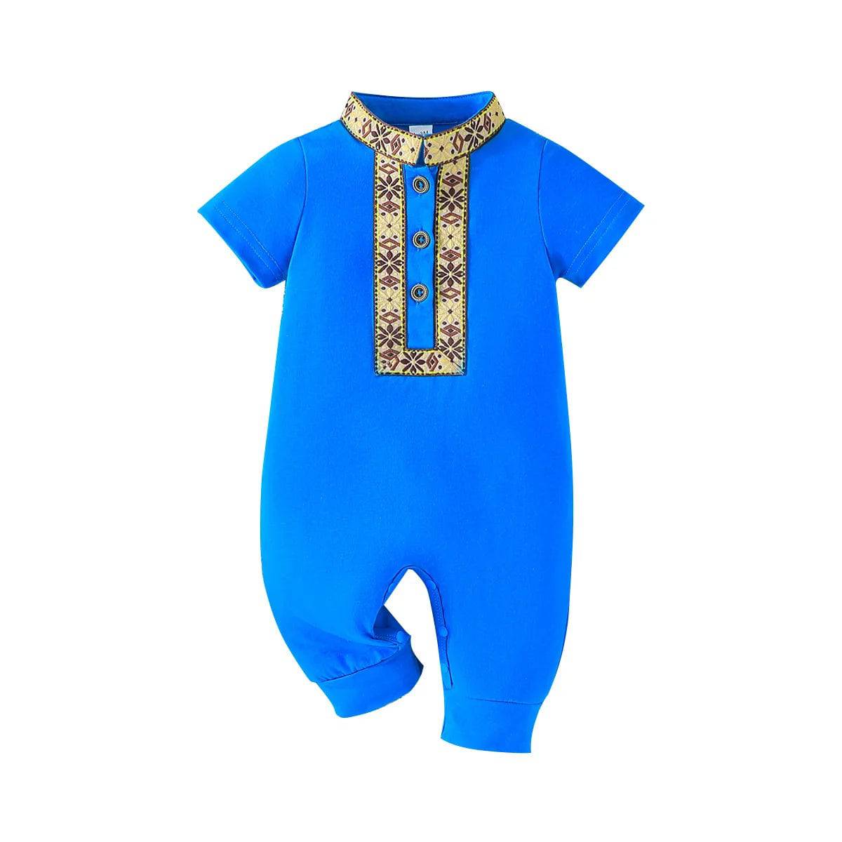 Baby boy clothes summer short sleeve casual prince romper for toddler - PMMNAPOLES