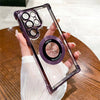 Plating Magnetic Transparent Phone Case Shockproof Protective Cover - PMMNAPOLES