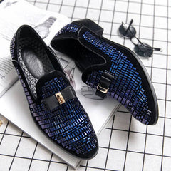 Men's loafers, luxury brand, rhinestones, Italian fashion - PMMNAPOLES