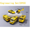 Kids Toy Set Fire Truck, Taxi, Airplane, Car and Helicopter - PMMNAPOLES