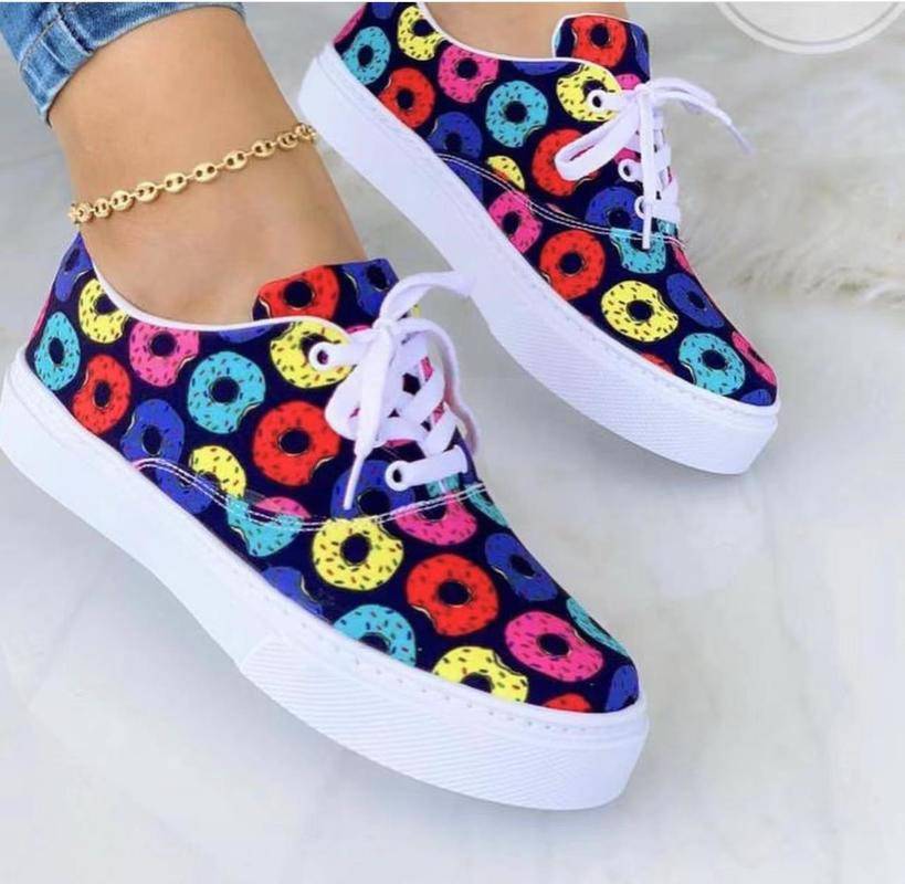 Fashion Graffiti Women Sneakers Trainers Shoes - PMMNAPOLES