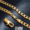 Gold necklaces stamped color chain for Men women - PMMNAPOLES