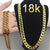 Gold necklaces stamped color chain for Men women - PMMNAPOLES