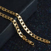 Gold necklaces stamped color chain for Men women - PMMNAPOLES