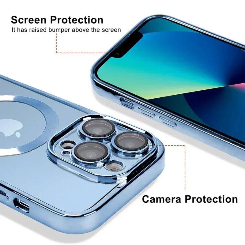 Magnetic Case Clear Lens Protection For Magsafe Wireless Charging - PMMNAPOLES