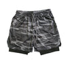 Men's Double Layer Fitness Shorts - PMMNAPOLES