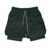 Men's Double Layer Fitness Shorts - PMMNAPOLES