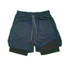 Men's Double Layer Fitness Shorts - PMMNAPOLES