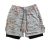 Men's Double Layer Fitness Shorts - PMMNAPOLES