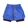 Men's Double Layer Fitness Shorts - PMMNAPOLES