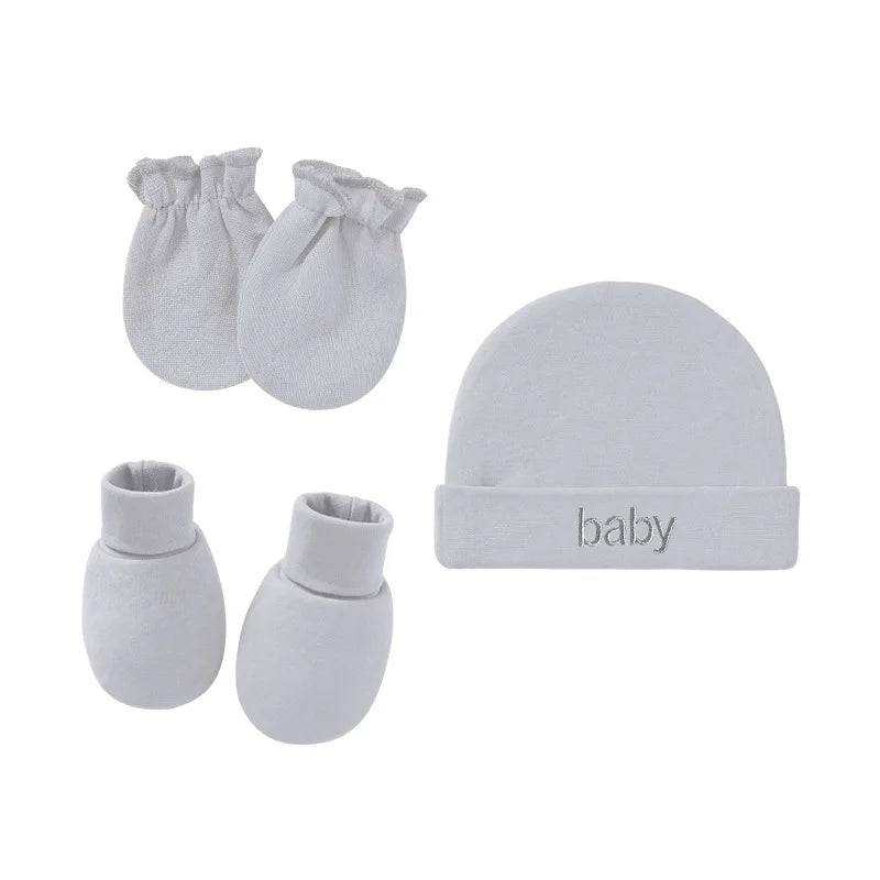 Newborn cotton hat, gloves and socks set - PMMNAPOLES