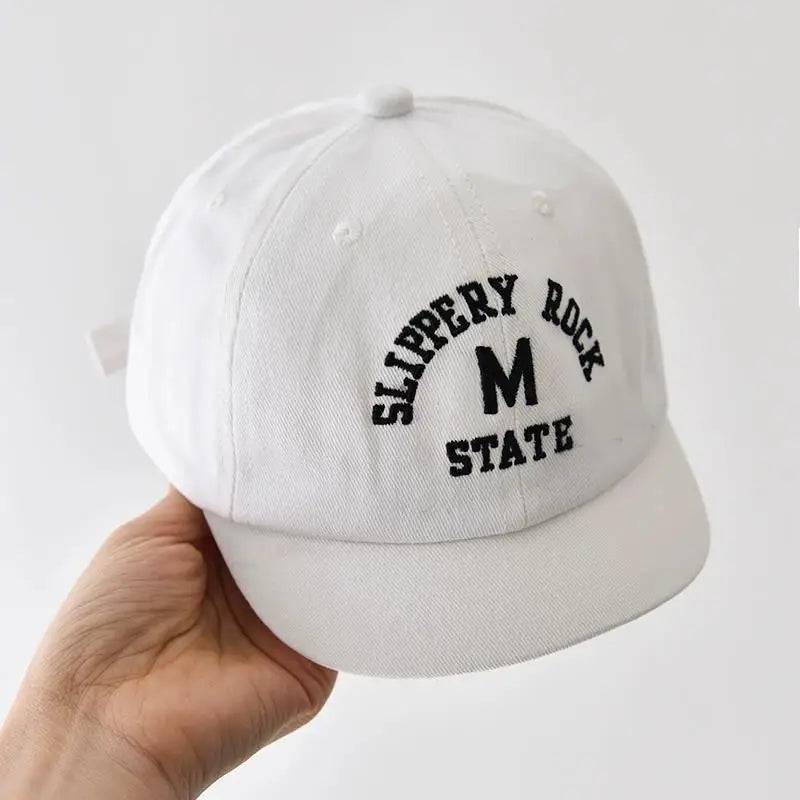 Embroidered Baby Cap Summer, Letter - PMMNAPOLES