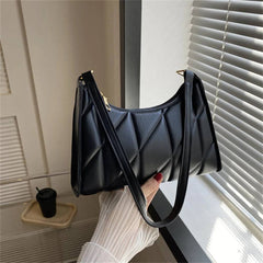 Black Trendy Women Shoulder Bag - PMMNAPOLES