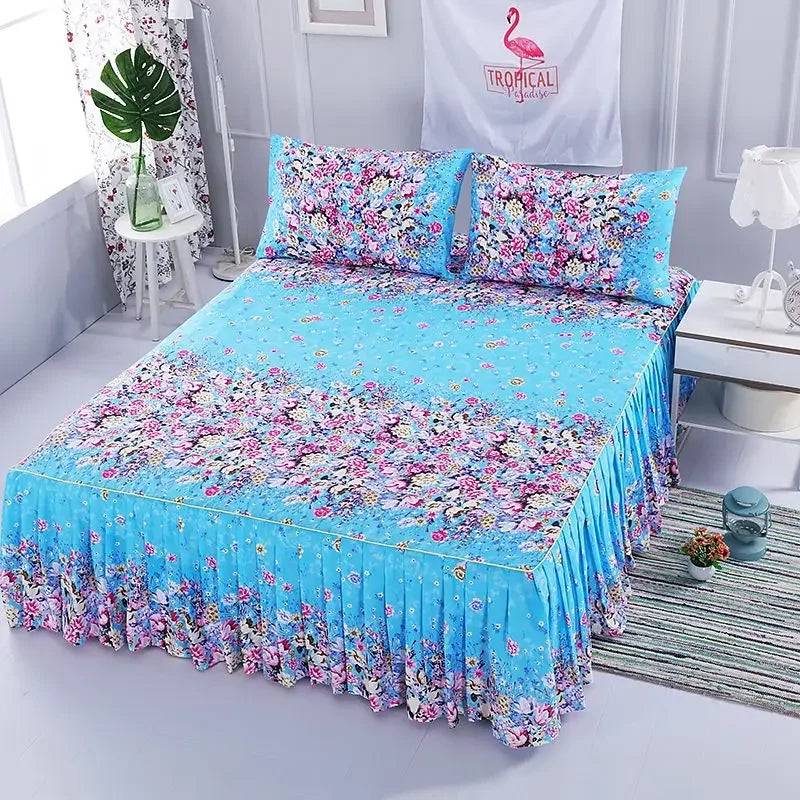 Bed Sheet Set Flower Bedspread Size (1.5M/1.8M/2M) - PMMNAPOLES