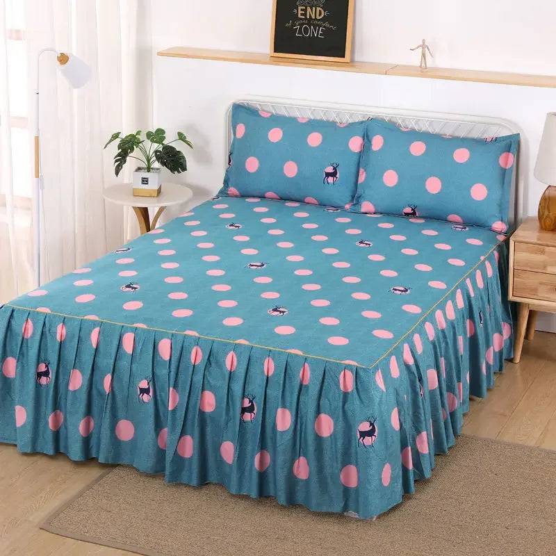 Bed Sheet Set Flower Bedspread Size (1.5M/1.8M/2M) - PMMNAPOLES