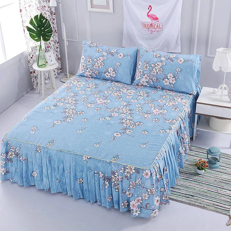 Bed Sheet Set Flower Bedspread Size (1.5M/1.8M/2M) - PMMNAPOLES