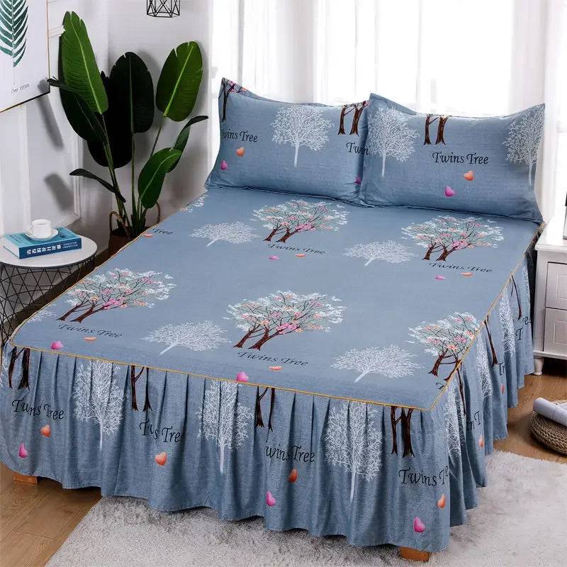 Bed Sheet Set Flower Bedspread Size (1.5M/1.8M/2M) - PMMNAPOLES