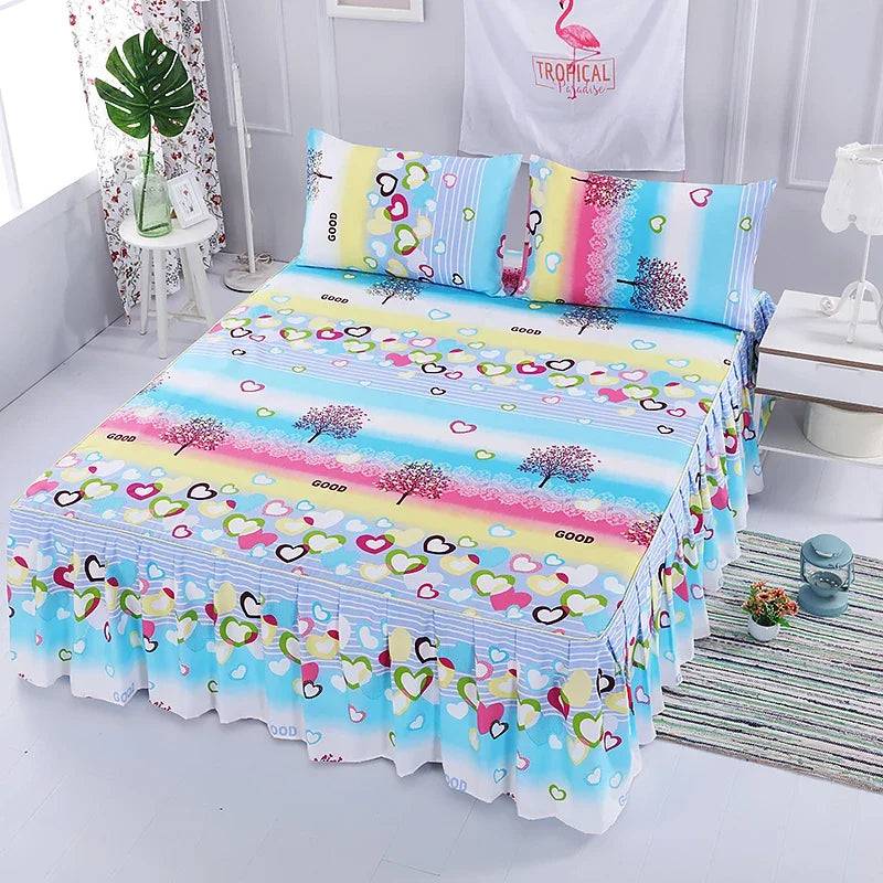 Bed Sheet Set Flower Bedspread Size (1.5M/1.8M/2M) - PMMNAPOLES