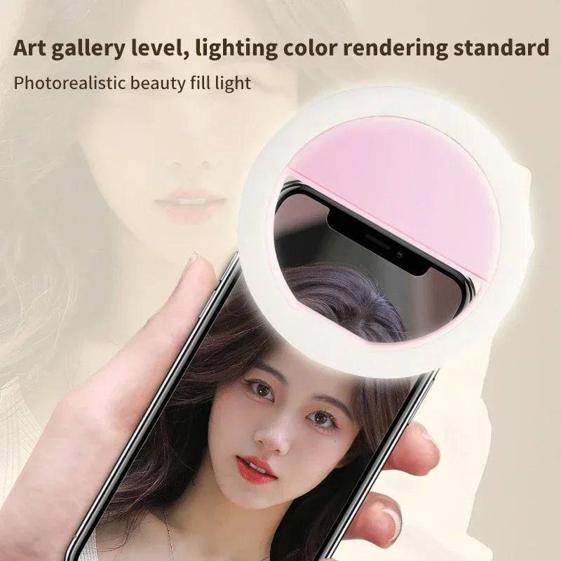 Led Selfie Ring Light USB Charge Portable - PMMNAPOLES