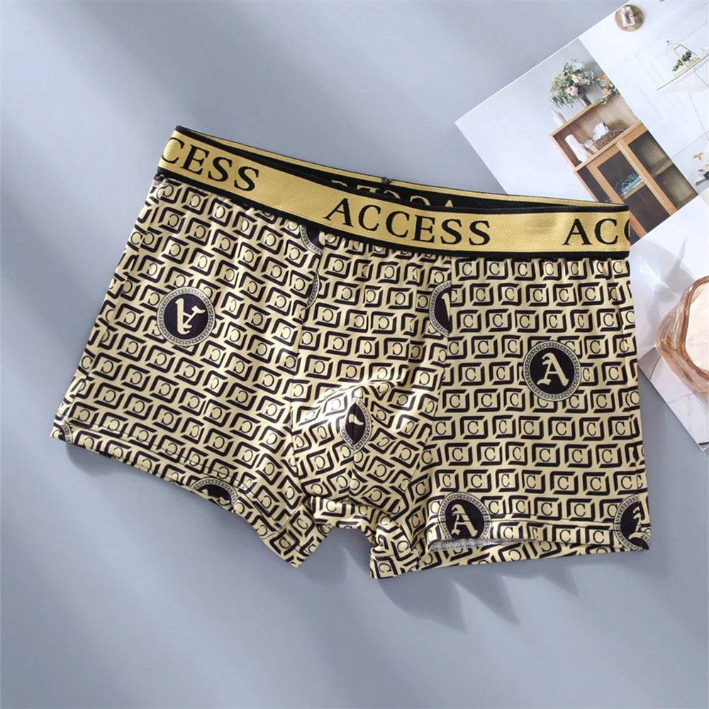 Black Gold Men Boxers Comfortable Cotton 5pcs/lot - PMMNAPOLES