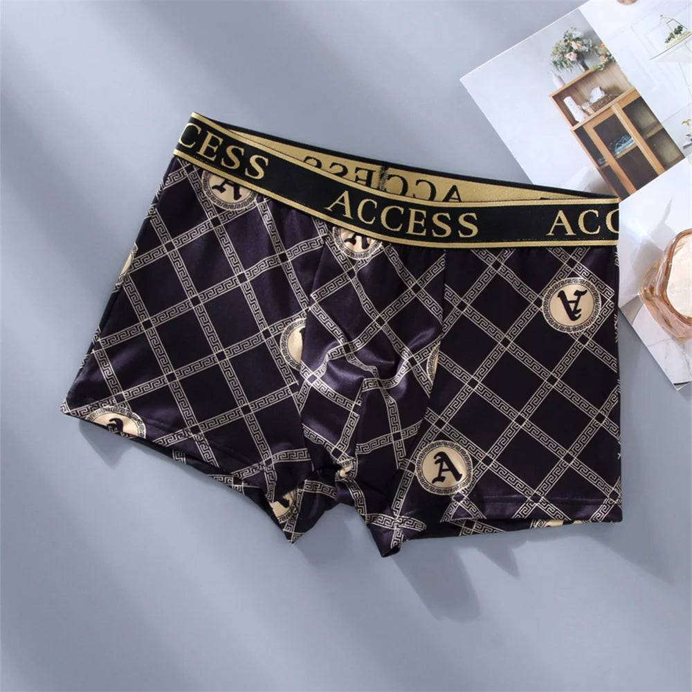 Black Gold Men Boxers Comfortable Cotton 5pcs/lot - PMMNAPOLES