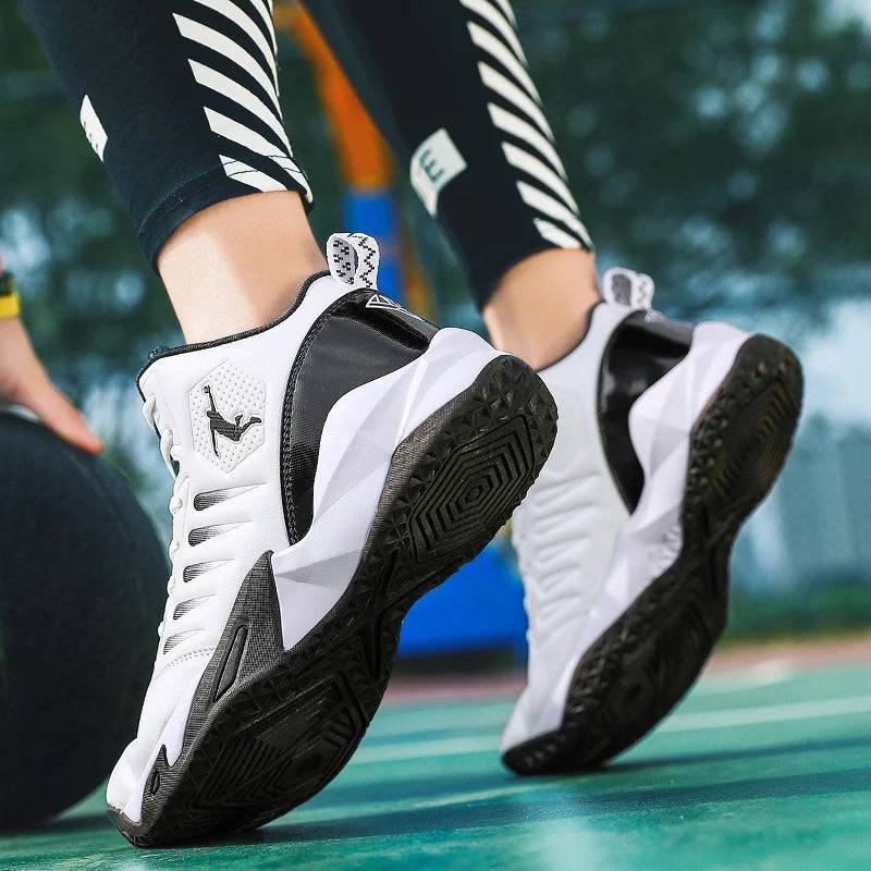 Brand Leather Men Sneakers Basketball Non-Slip Lightweight - PMMNAPOLES