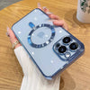 Magnetic Plating Case With Camera Lens Protector Glass For Wireless Charger Cover - PMMNAPOLES