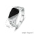 Men Rhinestone Jewelry Titanium Stainless Ring Classic - PMMNAPOLES