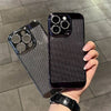 Glossy Plating Cool Feel Hard Back Cover Lens Protection Film Grid Phone Shell Case - PMMNAPOLES