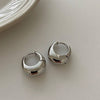 Vintage Stainless Steel Round Hoop Earrings for Women - PMMNAPOLES