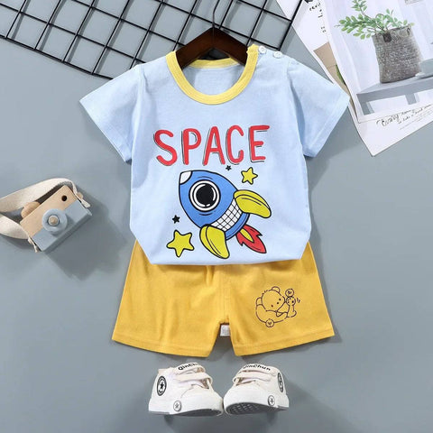 Summer Cotton T-shirt and Shorts Sets for Toddler Boys and Girls - PMMNAPOLES