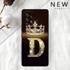 Letter Monogram Gold Marble Case Phone Cover - PMMNAPOLES