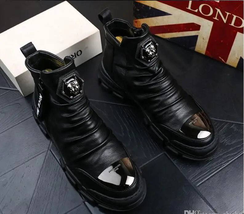 black gold madman lion casual shoes - PMMNAPOLES