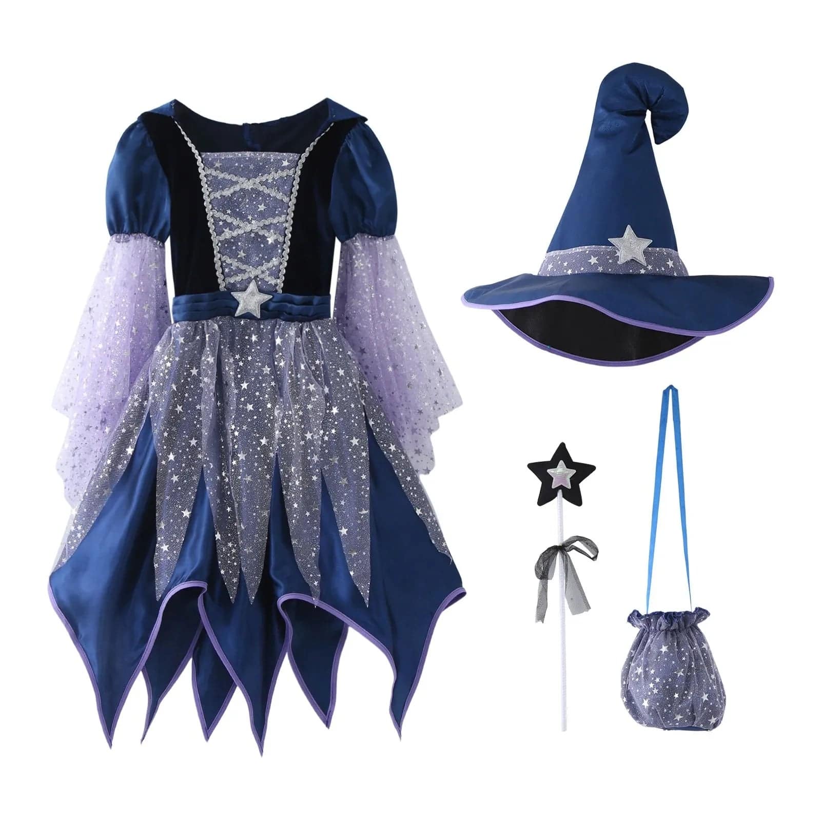 Beautiful witch costume for girls - PMMNAPOLES