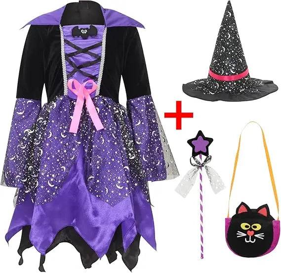 Beautiful witch costume for girls - PMMNAPOLES